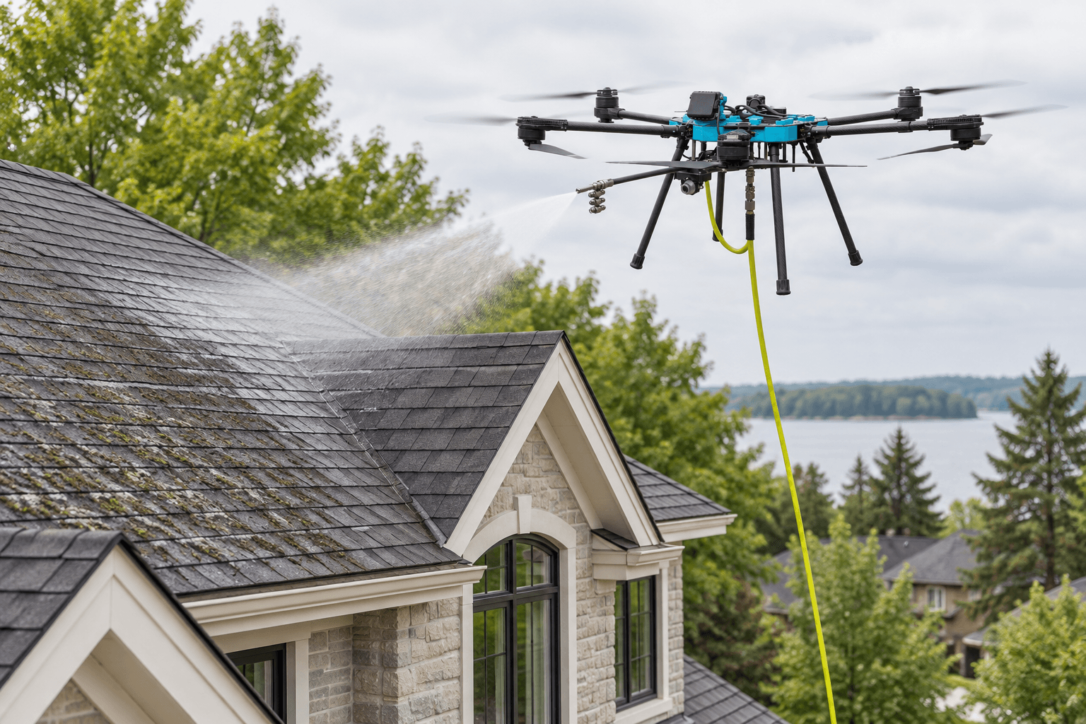 Roof cleaning cleaning
