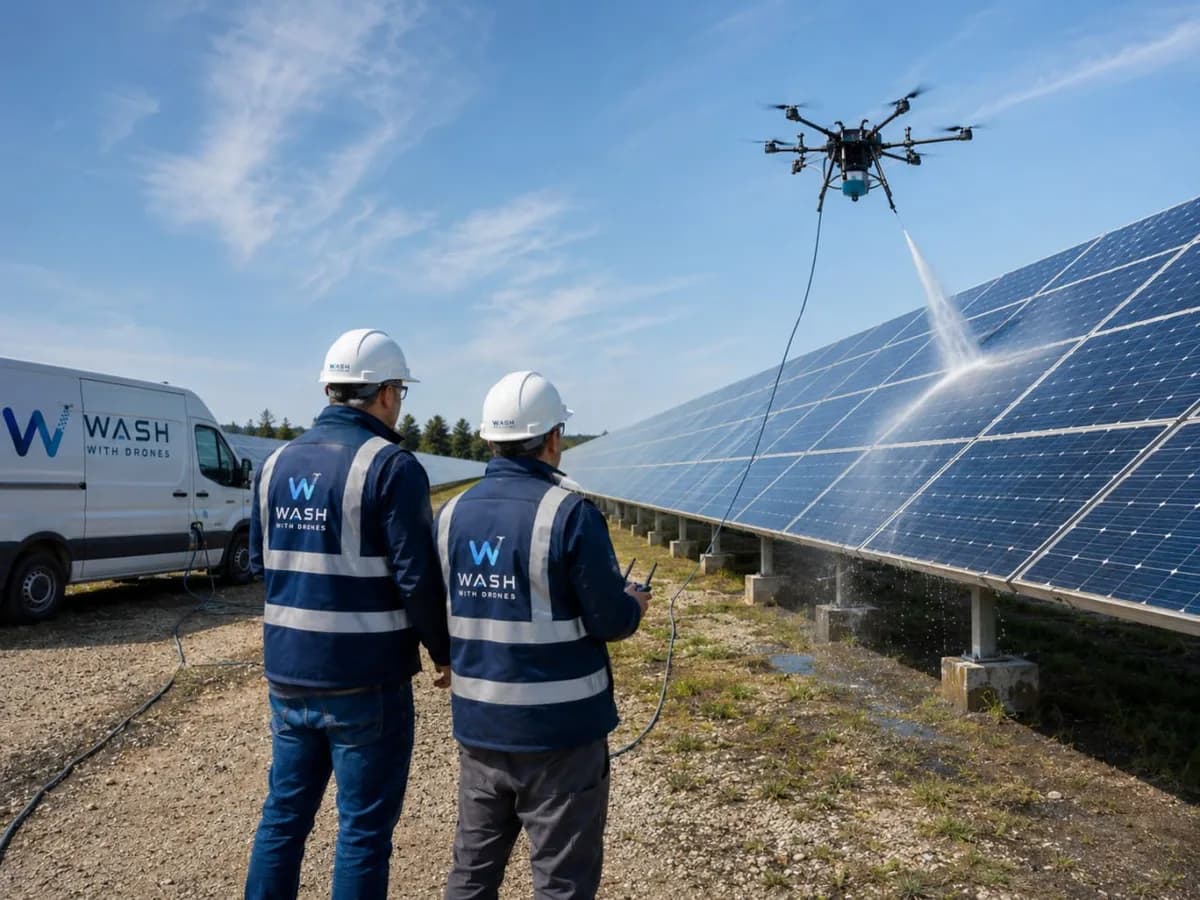 Solar assets cleaning